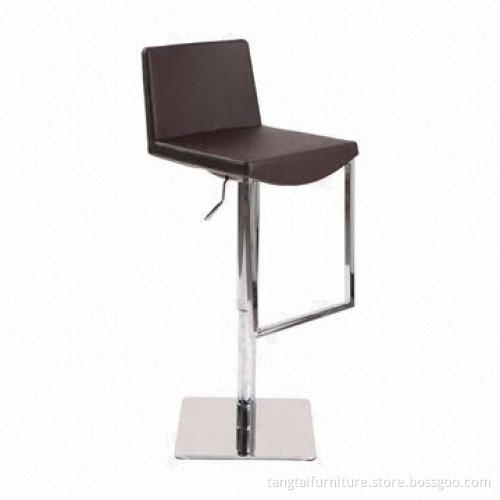 Swivel Bar Stool, Made of PU/Fabric and Chrome Frame with Pedal